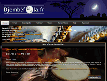 Tablet Screenshot of djembefola.fr